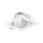 Philips LED Spot Greenspace Accent Gridlight Aluminium Wit 30W 3800lm 24D - 827 Zeer Warm Wit | 154mm - IP20