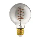 Eglo Connect.Z Smart LED Globe E27 Filament Smokey 4W 150lm - 820 Zeer Warm Wit | Dimbaar - Vervangt 15W