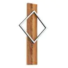Eglo Wandlamp Boyal Hout Zwart, Roestig 13W 1750lm - 830 Warm Wit