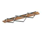 Eglo Plafondlamp Boyal Hout Zwart, Roestig 26W 3500lm - 830 Warm Wit